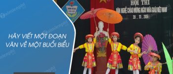 Hãy viết một đoạn văn về một buổi biểu diễn nghệ thuật mà em được xem