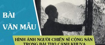 Hình ảnh người chiến sĩ cộng sản trong bài thơ Cảnh khuya