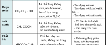 Hóa học 9 Bài 48: Luyện tập: Rượu etylic, axit axetic và chất béo – Giải bài tập SGK Hóa học 9 Bài 48