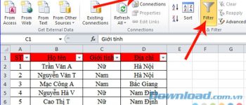 Học Excel – Bài 22: Cách lọc dữ liệu tự động trong Microsoft Excel