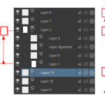 Hướng dẫn tạo Clipping Mask và Alpha Inheritance trong Krita