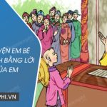 Kể lại truyện Em Bé Thông Minh bằng lời văn của em