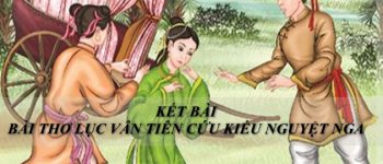 Kết bài bài thơ Lục Vân Tiên cứu Kiều Nguyệt Nga