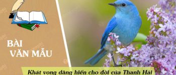 Khát vọng dâng hiến cho đời của nhà thơ Thanh Hải trong khổ 4, 5 bài thơ Mùa xuân nho nhỏ