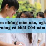 Khối C04 gồm những môn nào, xét ngành nào, trường nào?