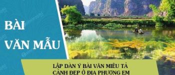 Lập dàn ý bài văn miêu tả cảnh đẹp ở địa phương em