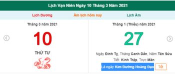 Ngày 10/3 dương lịch là ngày gì?