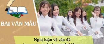 Nghị luận về vấn đề trang phục của học sinh hiện nay