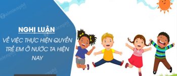 Nghị luận về việc thực hiện quyền trẻ em ở nước ta hiện nay