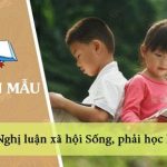 Nghị luận xã hội Sống là phải học hỏi