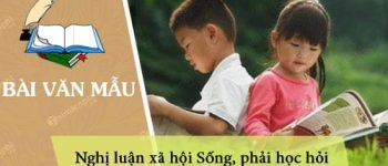 Nghị luận xã hội Sống là phải học hỏi