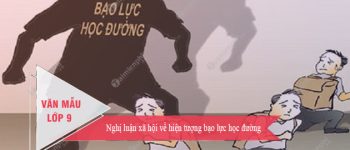 Nghị luận xã hội về hiện tượng bạo lực học đường