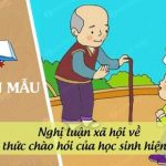 Nghị luận xã hội về ý thức chào hỏi của học sinh hiện nay