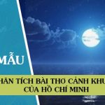 Phân tích bài thơ Cảnh khuya của Hồ Chí Minh