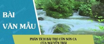 Phân tích bài thơ Côn Sơn ca của Nguyễn Trãi