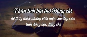 Phân tích bài thơ Đồng chí của Chính Hữu lớp 9 hay nhất (30 Mẫu)