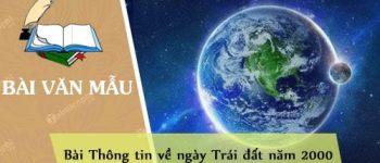 Phân tích bài Thông tin về ngày Trái đất năm 2000