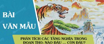 Phân tích các tầng nghĩa trong đoạn thơ: Nào đâu … còn đâu?