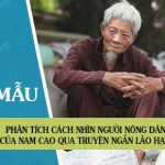 Phân tích cách nhìn người nông dân của Nam Cao qua truyện ngắn Lão Hạc?