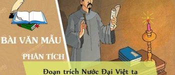 Phân tích đoạn trích Nước Đại Việt ta