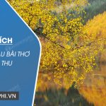 Phân tích hai khổ đầu bài thơ Sang thu