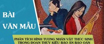 Phân tích hình tượng nhân vật Thúc Sinh trong đoạn Thúy Kiều báo ân báo oán