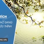 Phân tích khổ 2 bài thơ Sang thu