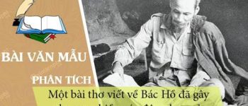 Phân tích một bài thơ viết về Bác Hồ đã gây cho em nhiều xúc động hơn cả