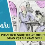 Phân tích nghệ thuật miêu tả nhân vật Mã Giám Sinh