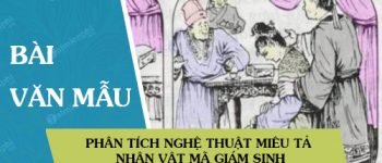 Phân tích nghệ thuật miêu tả nhân vật Mã Giám Sinh