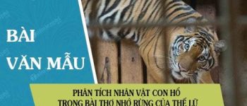 Phân tích nhân vật con hổ trong bài thơ Nhớ rừng của Thế Lữ