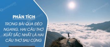 Phân tích nhận xét: Trong bài Qua đèo Ngang, hai câu thơ xuất sắc nhất là hai câu thơ sau cùng…