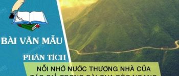 Phân tích nỗi nhớ nước thương nhà của tác giả trong bài thơ Qua Đèo Ngang