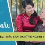 Phát biểu cảm nghĩ về người thân