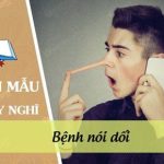 Suy nghĩ về bệnh nói dối