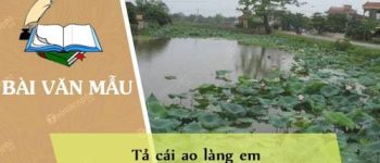 Tả cái ao làng em