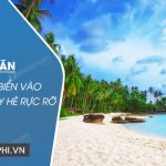 Tả cảnh biển vào những ngày hè rực rỡ