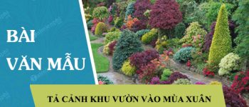 Tả cảnh khu vườn vào mùa xuân