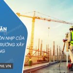 Tả cảnh nhộn nhịp của một công trường xây dựng