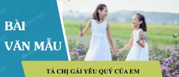 Tả chị gái yêu quý của em