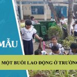 Tả một buổi lao động ở trường em