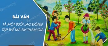 Tả một buổi lao động tập thể mà em tham gia