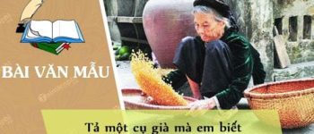 Tả một cụ già mà em biết