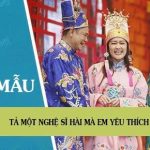 Tả một nghệ sĩ hài mà em yêu thích