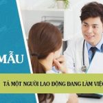 Tả một người lao động đang làm việc, công nhân, nông dân, thợ thủ công, bác sĩ, y tá, cô giáo, thầy giáo