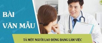 Tả một người lao động đang làm việc, công nhân, nông dân, thợ thủ công, bác sĩ, y tá, cô giáo, thầy giáo