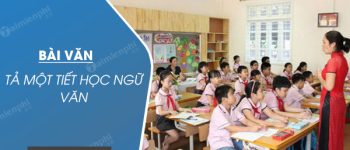 Tả một tiết học Ngữ văn