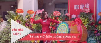 Tả thầy (cô) hiệu trưởng trường em