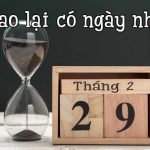 Tại sao có ngày nhuận?