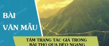 Tâm trạng tác giả trong bài thơ Qua Đèo Ngang